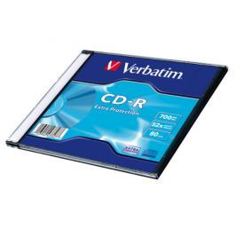 Verbatim CD-R 700MB/80min, 52x, Extra Protection, slim, 200ks (43347)