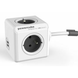 Powercube Extended USB, 4x zásuvka, 2x USB, 3m