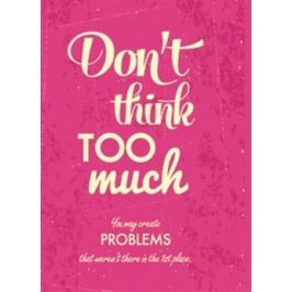 Zápisník - Don't think too much