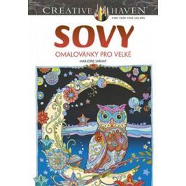 Sovy - omalovánky pro velké - Marjorie Sarnat